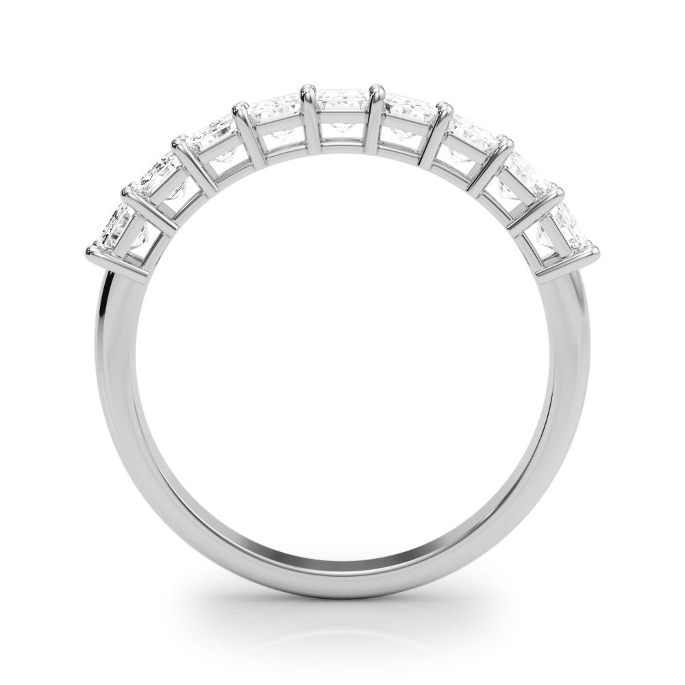 Nine Stone 2.0 ct. Emerald Cut Diamond Wedding Ring-VIRABYANI
